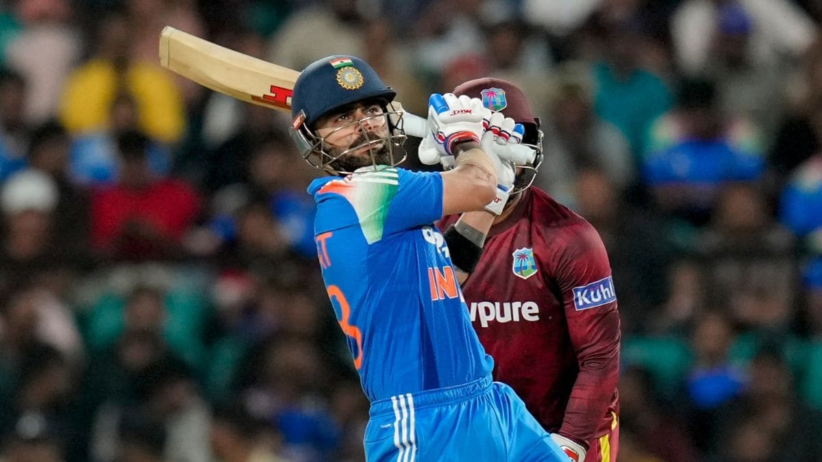 Thiruvananthapuram: India's Virat Kohli plays a shot during the first One Day International (ODI) cricket match between India and West Indies, in Thiruvananthapuram, Sunday, Sept. 27, 2026. (PTI Photo/R Senthilkumar)