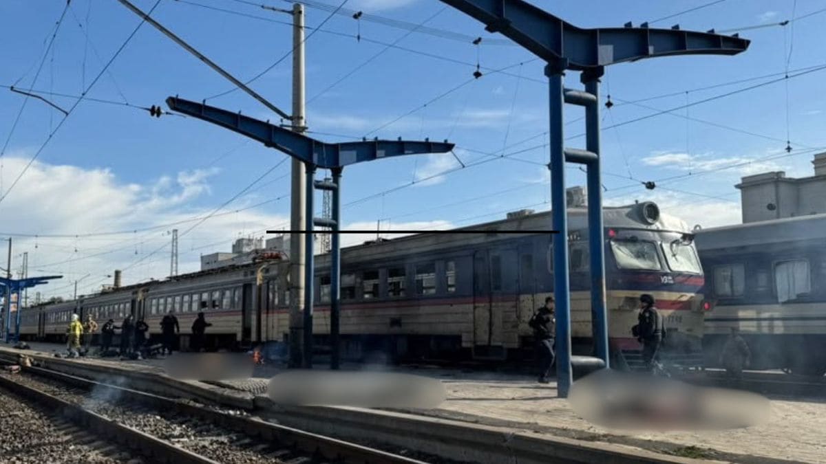 Visuals from the Dnipro railway station after a Russian drone attack on the morning of Oct 29 | X/@ZelenskyyUa