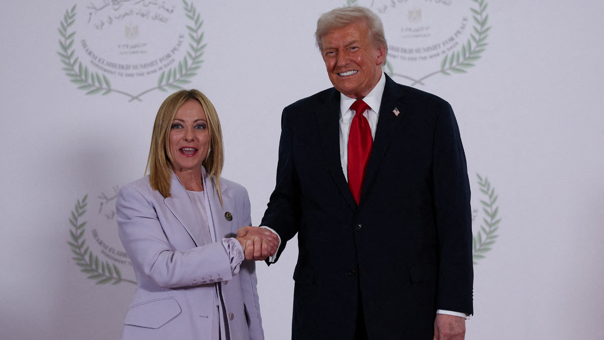 [File] US President Donald Trump and Italian Prime Minister Giorgia Meloni | Reuters