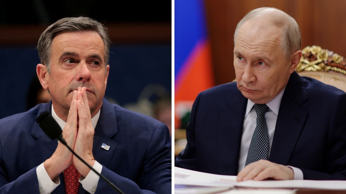 Central Intelligence Agency (CIA) Director John Ratcliffe and Russian President Vladimir Putin | Reuters, AP
