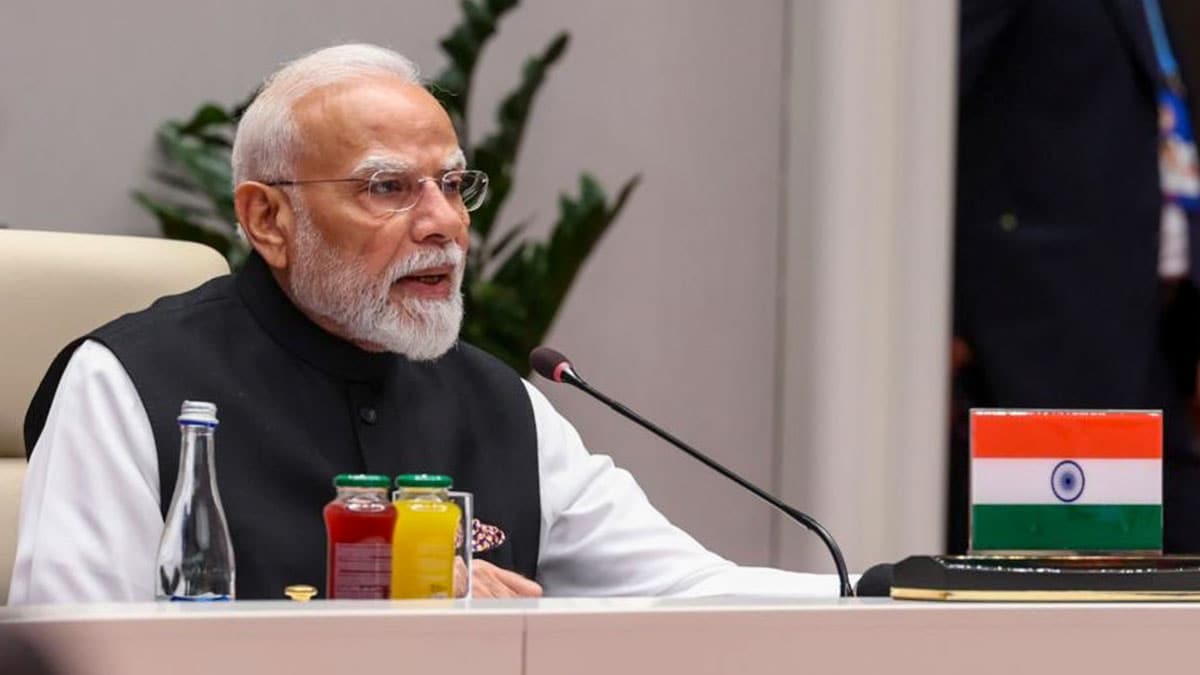 Prime Minister Narendra Modi at the Shanghai Cooperation Organization (SCO) Council of Heads of State Meeting, in Bishkek, Kyrgyzstan | X/MEA
