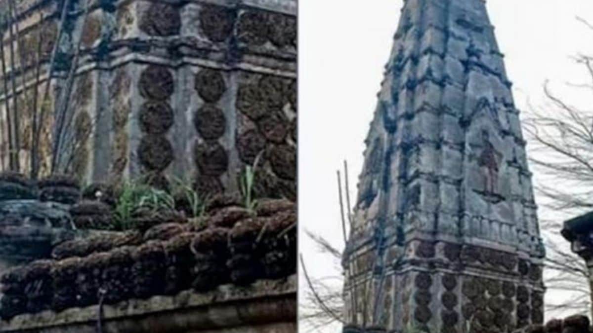 Image of the Hindu temple demolished | X