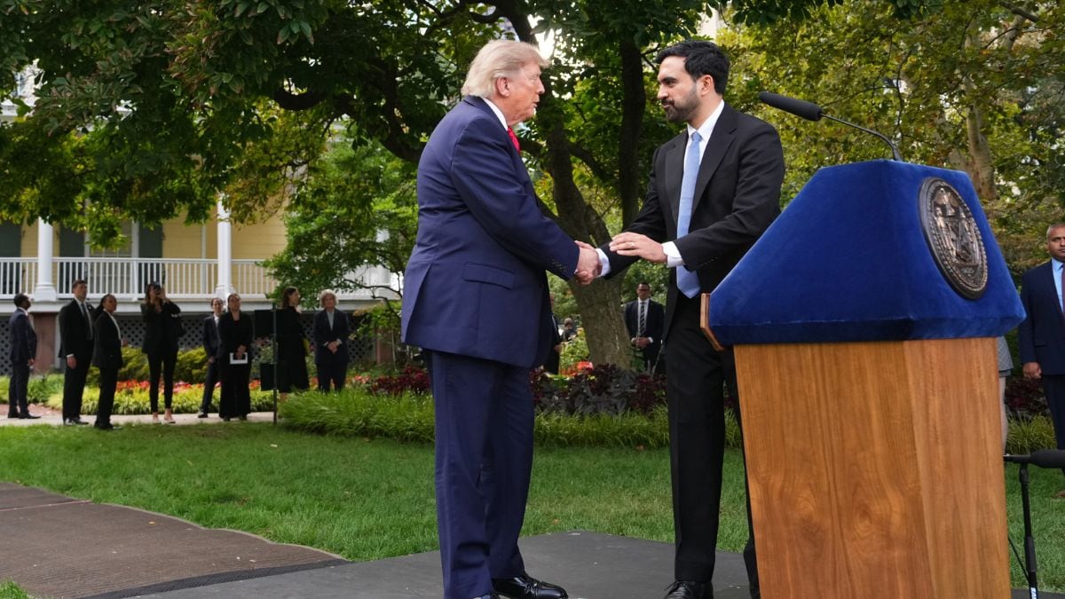 President Donald Trump, left, shakes hands with with New York City Mayor Zohran Mamdani after their meeting Monday, Sept. 21, 2026, in New York | AP 