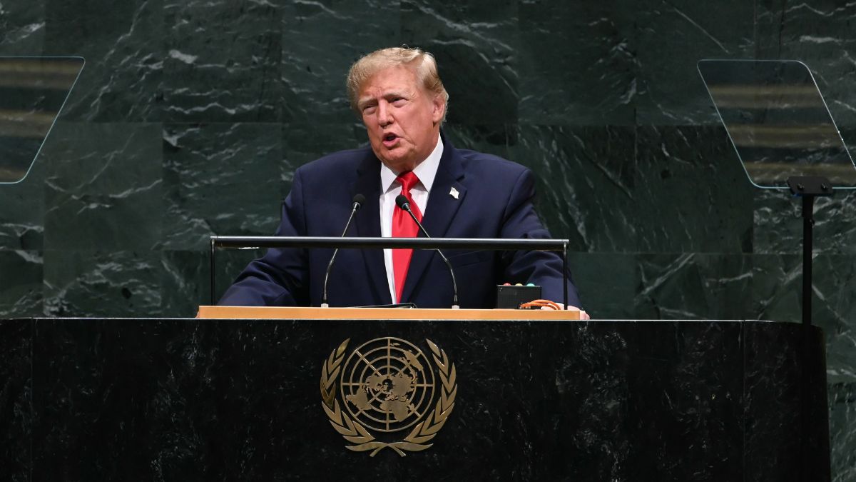 US President Donald Trump speaks during the United Nations General Assembly at UN headquarters | Reuters
