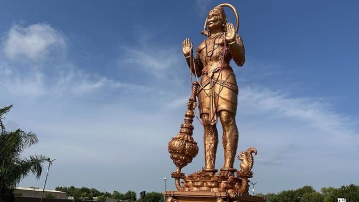 The 90-foot Hanuman statue in Texas | X