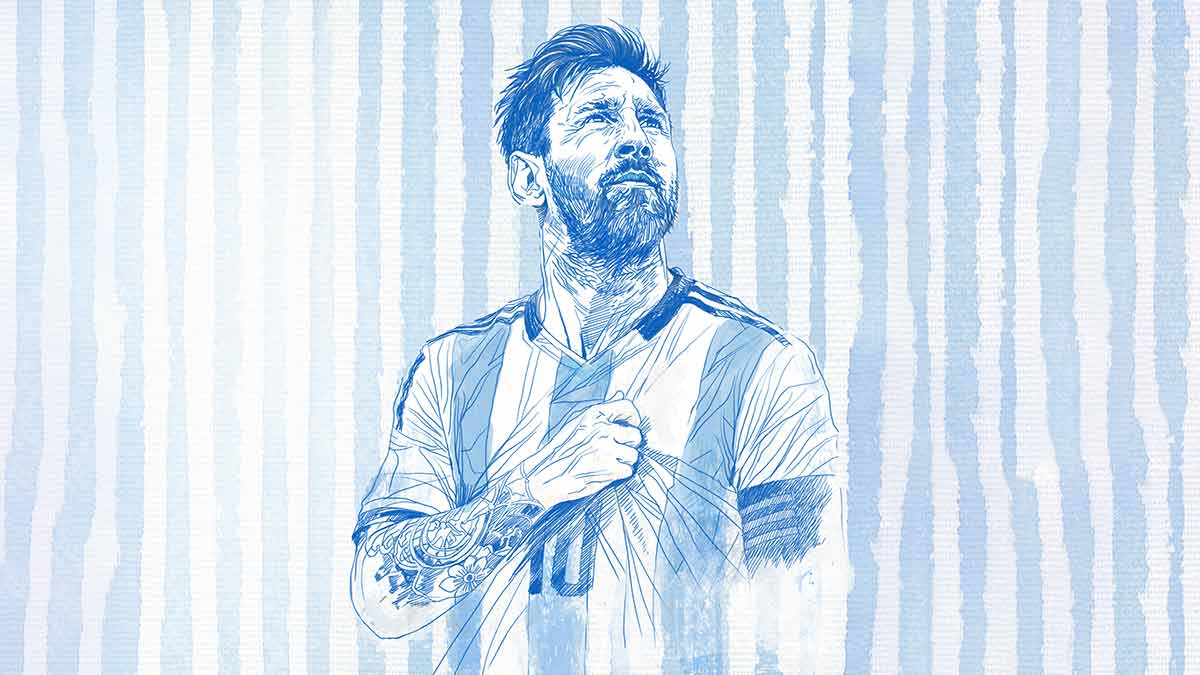 Lionel Messi | Illustration: Binesh Sreedharan