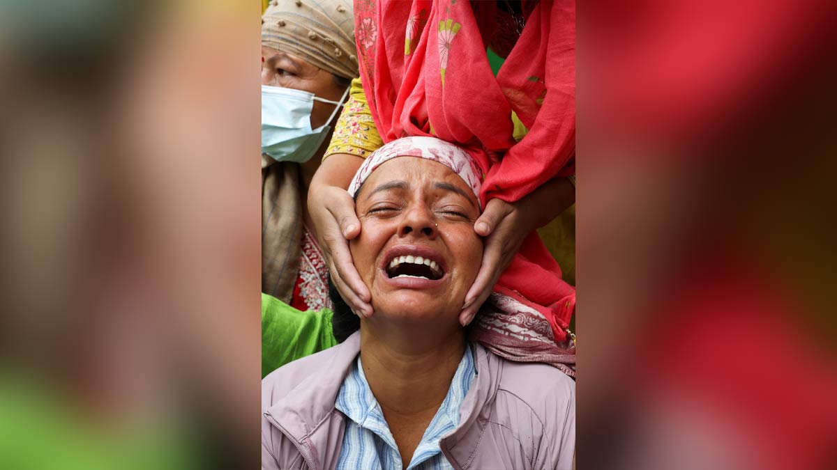 Muna Khadka, mother of Aayush Khadka, 21, who lost his life in the flash floods | REUTERS