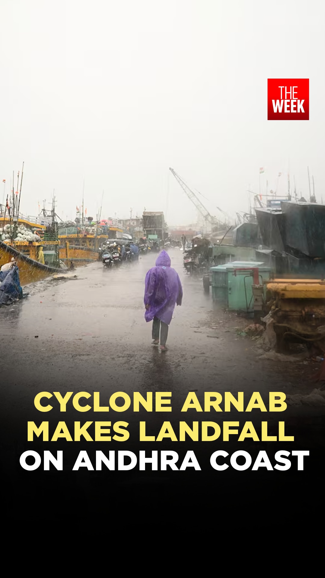 Cyclone Arnab makes landfall on Andhra Pradesh coast, bringing winds up ...