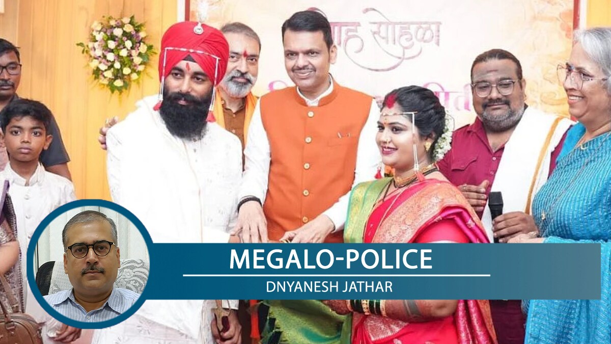 Maharashtra CM Devendra Fadnavis at the 'Kanyadaan' ceremony for one of the widows supported by Sobat | saam.tv/Esakal
