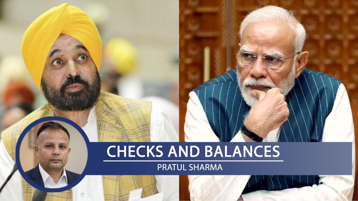 Punjab CM Bhagwant Mann (L) and PM Narendra Modi (R) | ANI, PTI
