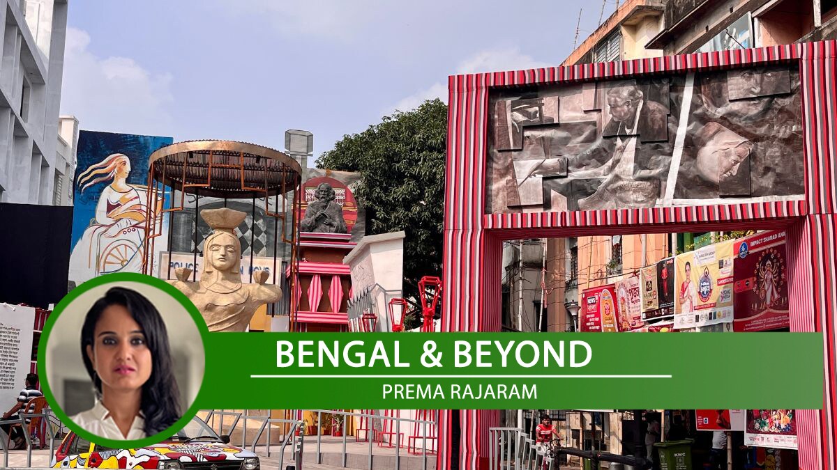 A puja pandal at Bhawanipore Abasar in Kolkata | Salil Bera