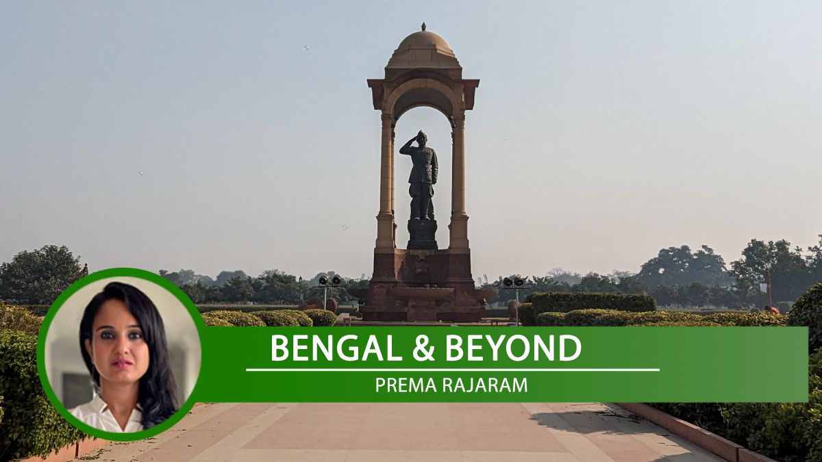 A statue of Netaji Subhas Chandra Bose at the India Gate | C1MM - Wikimedia Commons