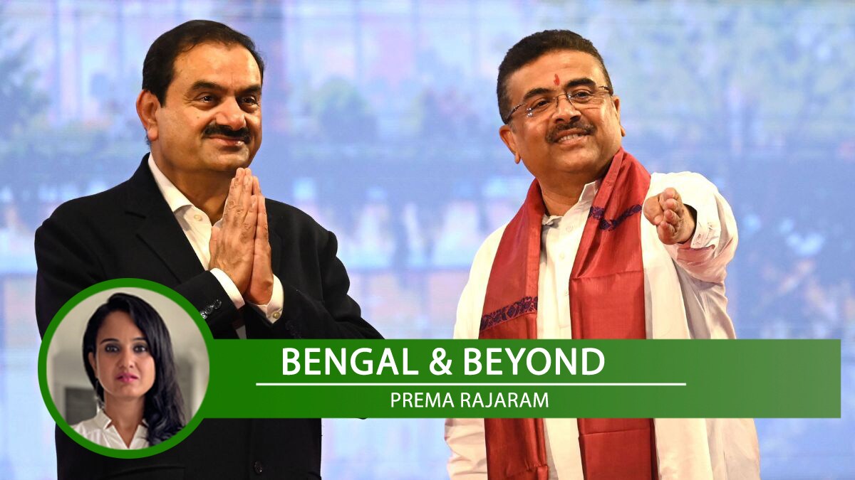 Gautam Adani with West Bengal CM Suvendu Adhikari | Salil Bera