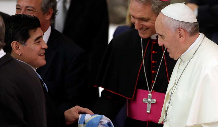 Maradona and the Pope