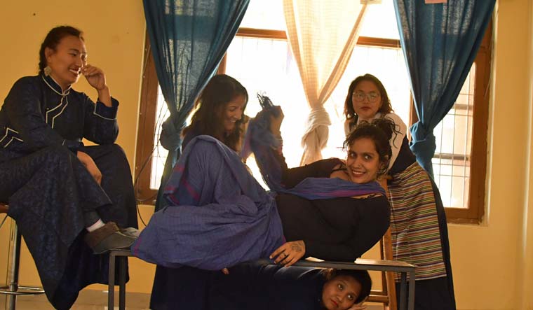 Actors rehearsing the play at Mcleodganj | Supplied