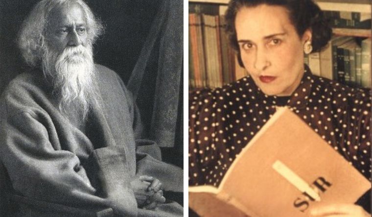 Rabindranath Tagore, Victoria Ocampo | via Wikimedia Commons