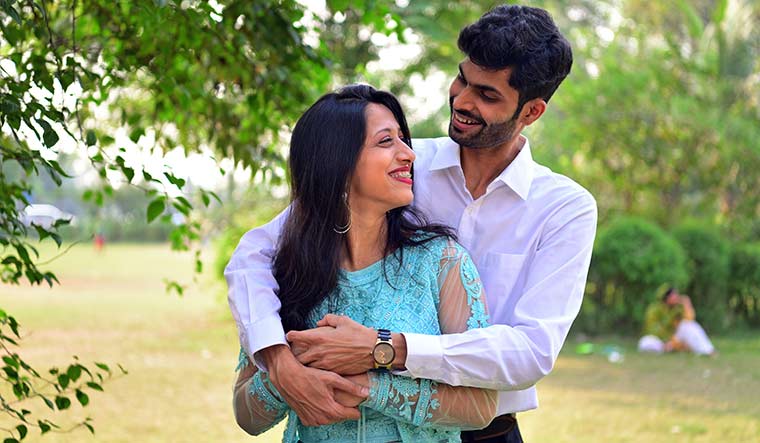 Future secure: Abhishek Salagre (pictured with his fiance Kiran Midgule); his TB treatment was completed in three months | Vishnu V. Nair
