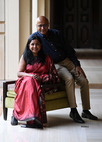 Philanthropist pair: Subroto Bagchi, co-founder, MindTree, with wife Susmita | Bhanu Praksh Chandra