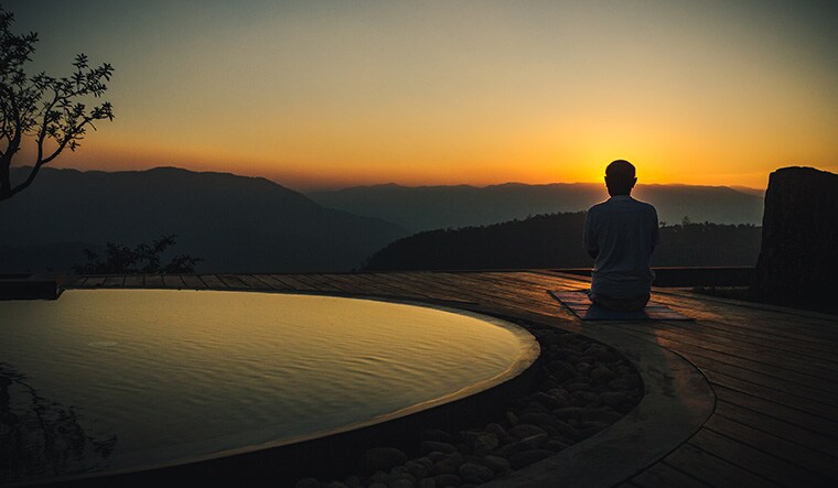 Rise and shine: Sun-gazing early in the morning is the first activity of the day at Prakriti Shakt | Photos Courtesy: Prakriti Shakti, Cgh Earth Wellness
