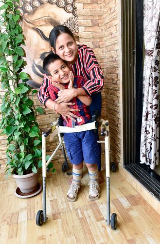 Constant support: Alpana Sharma founded the Cure SMA Foundation when her son, Aarav, was diagnosed with spinal muscular atrophy | Janak Bhat