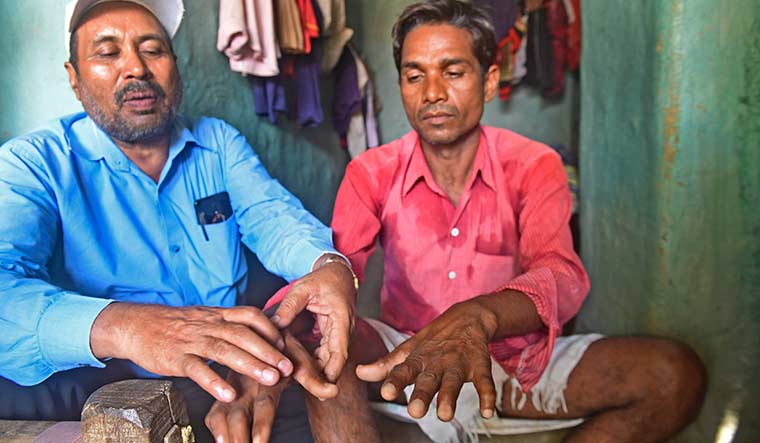 Ganesh Devangan (in blue shirt), non-medical assistant, community health centre, Bhilaigarh | Amey Mansabdar