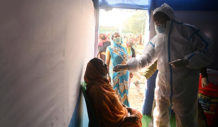 Keeping watch: A Covid testing camp in Kolkata | Salil Bera