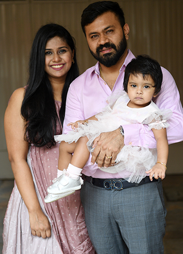 Right prescription: Albert Fernandes from Bengaluru with wife and daughter. His cholesterol levels remain high despite lifestyle changes and he has been advised to take statins | Bhanu Prakash Chandra