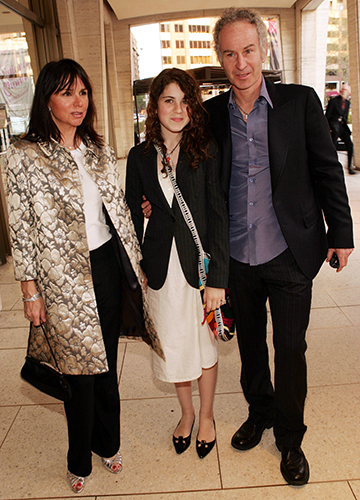 McEnroe with wife Patty Smyth and daughter from first marriage, Emily | Getty Images