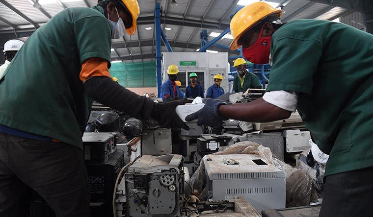 Treasures from trash: Workers at the Cerebra plant at Narasapura, Karnataka | Bhanu Prakash Chandra