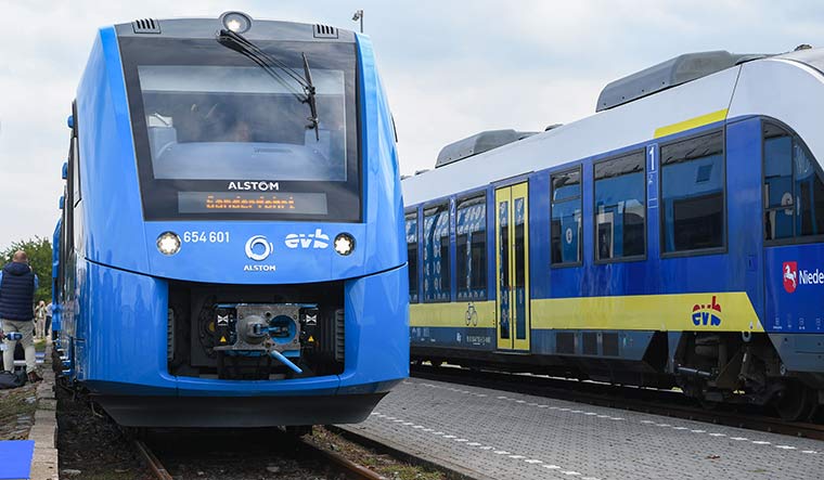 Tech marvel: Alstom’s hydrogen trains are emission-free in operation and have a range of 1,000km | PTI