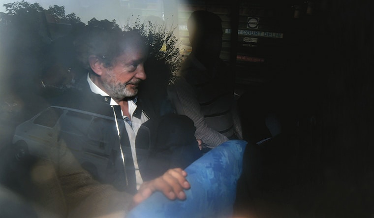 Graft, aircraft: Christian Michel being taken to the Patiala House court on December 5 | PTI