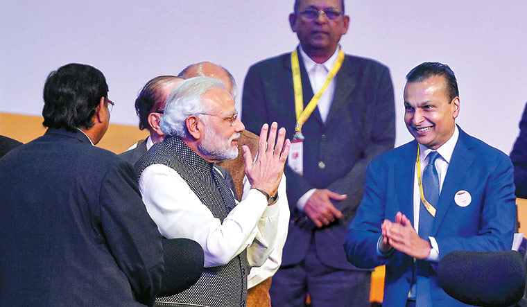 Ease of doing business: prime minister narendra modi has been accused of favouring anil ambani’s reliance aerospace | Reuters
