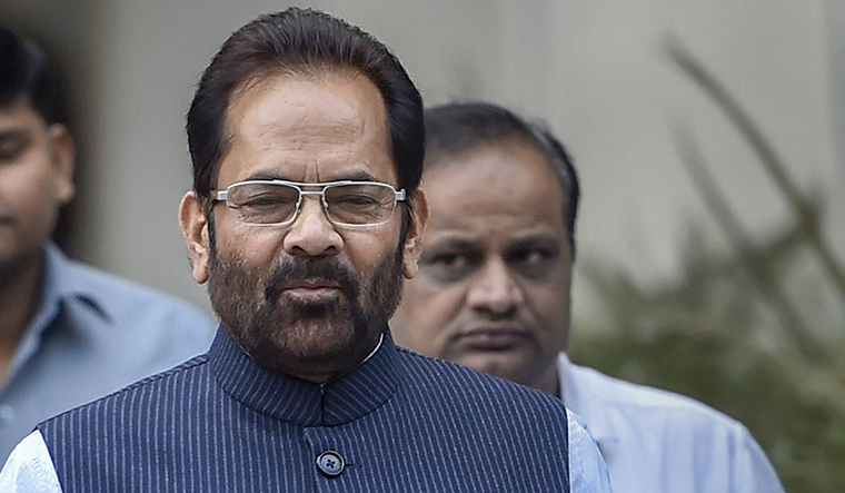 Union minister and BJP leader Mukhtar Abbas Naqvi | PTI