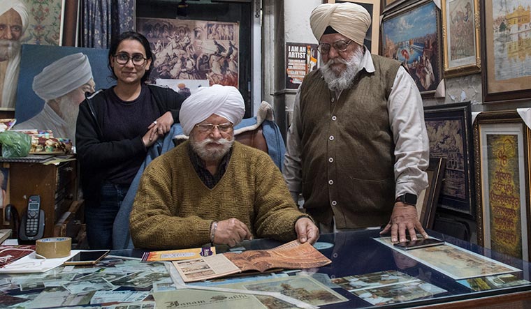 Bloodline of the brave: (from left) simran kaur, surinder singh and satpal danish, all decendants of martyr sundar singh | Sanjay Ahlawat