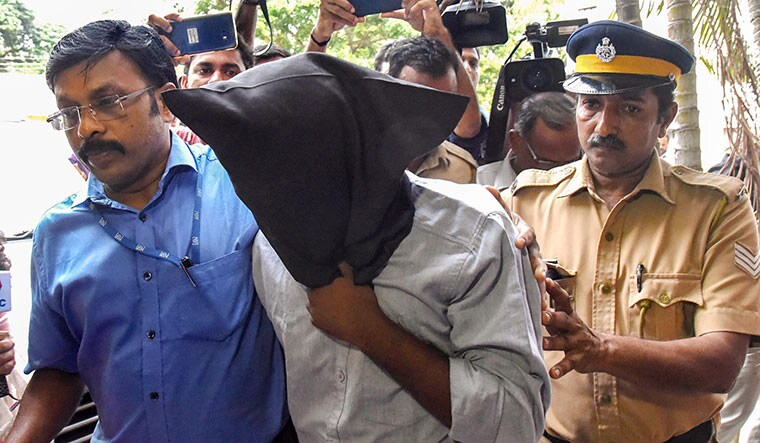 In the dock: Riyas A., a Malayali arrested for his alleged links to radicals in Sri Lanka, being produced at a special court in Kochi on April 30 | PTI