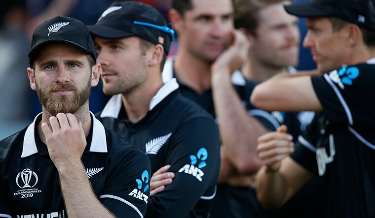 London: New Zealand's captain Kane Williamson reacts as he waits for the trophy presentation after losing the Cricket World Cup final match between England and New Zealand at Lord's cricket ground in London, Sunday, July 14, 2019. England won after a super over after the scores ended tied after 50 overs each. AP/PTI(PTI7_15_2019_000028B)
