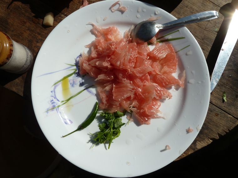 Pomelo salad from Assam