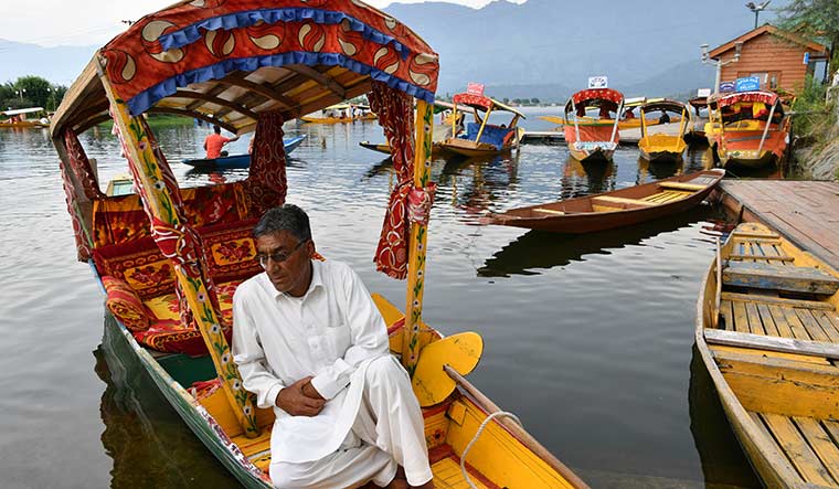 No smooth sailing: According to Basheer Ahmad, a shikara owner, Kashmir is going through its worst phase | Arvind Jain