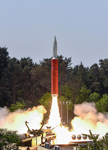 Show of strength: A BMD interceptor missile launched by DRDO in an anti-satellite missile test, called Mission Shakti, in March | PTI
