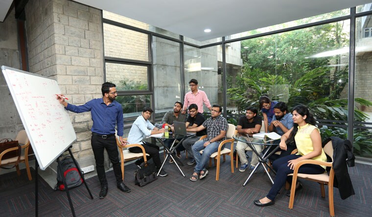 Portrait of the past: IIM Bangalore has retained the essence of its teaching-learning process even after switching to the online mode | courtesy: IIMB