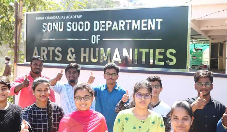 Sarat Chandra IAS Academy in Vijayawada named its humanities and arts department after Sood.