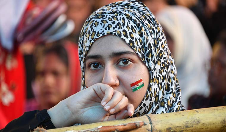 The fight goes on: A girl at the anti-caa protest site in Shaheen bagh | Arvind Jain