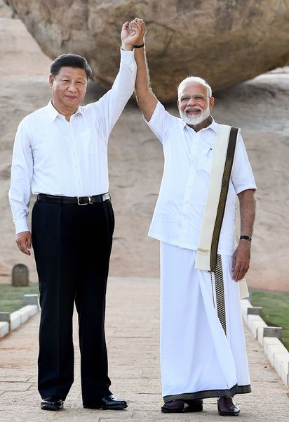 Modi and Xi in 2019
