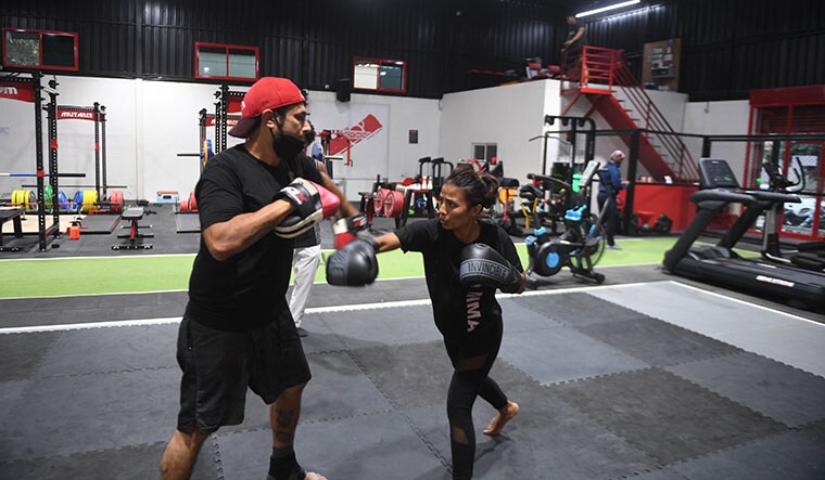 Fighting fit: A sparring session at a gym in Bengaluru | Bhanu Prakash Chandra
