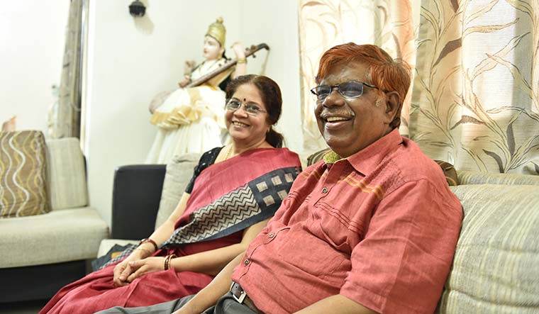 Life partner: Chandru with wife, Bharathi | Aayush Goel