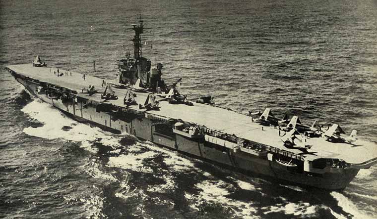 India’s aircraft carrier INS Vikrant, which played a major role in the war | Minisrty of I&B