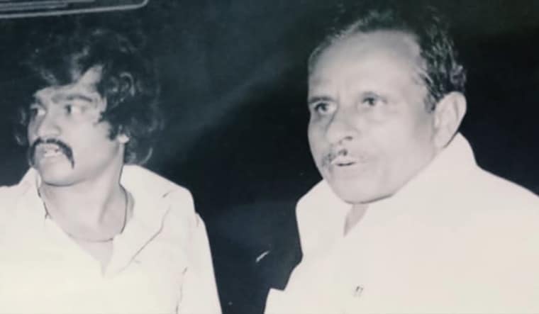 Dawood (left) with his father, Ibrahim Kaskar.