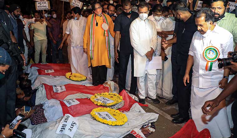 Effective visit: Congress leader rahul gandhi during a demonstration by public service commission rankholders in thiruvananthapuram | PTI