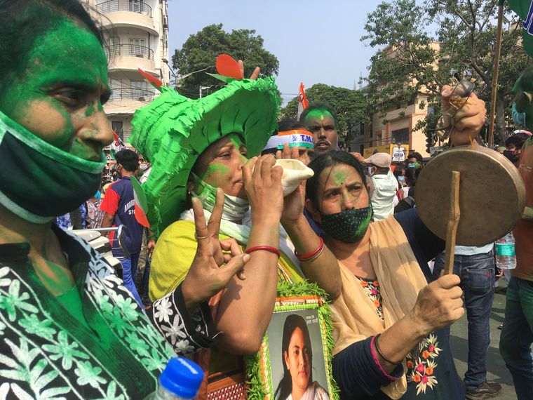 Didi's day out: Trinamool supporters in Kolkata | Salil Bera