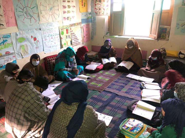Double impact: Students at a child activity centre in Baramulla, Jammu and Kashmir, where schools closed in August 2019, after Article 370 was scrapped.